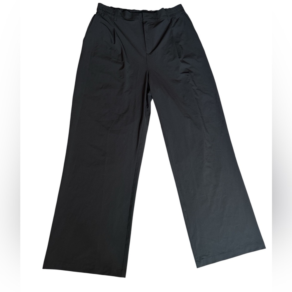 ALO Yoga Black Wide-Leg Trousers